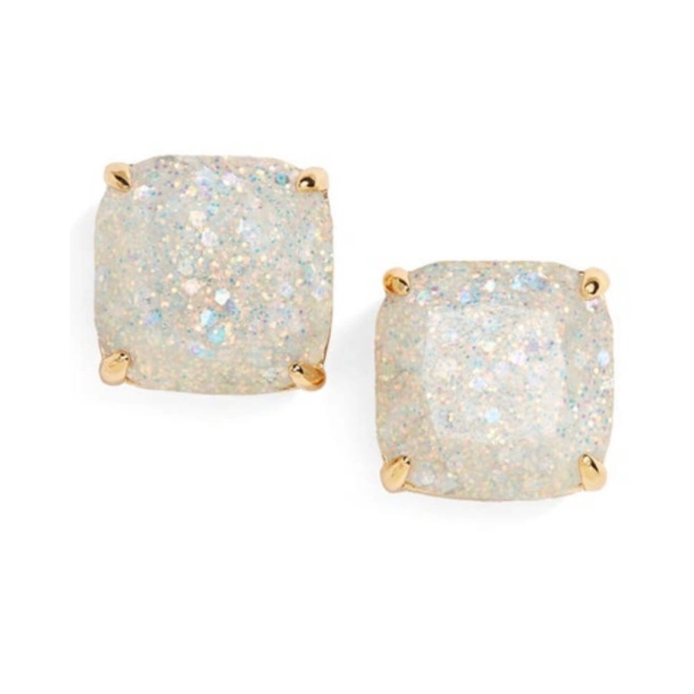 NWT* Kate Spade New York Glitter Square Stud Earrings